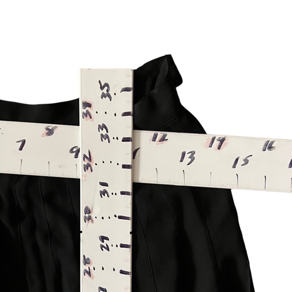 Saks Fifth Avenue silk chiffon pleaded midi skirt Sz 6 - Picture 3 of 6